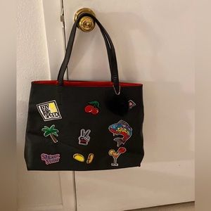 Black Beach Themed Purse